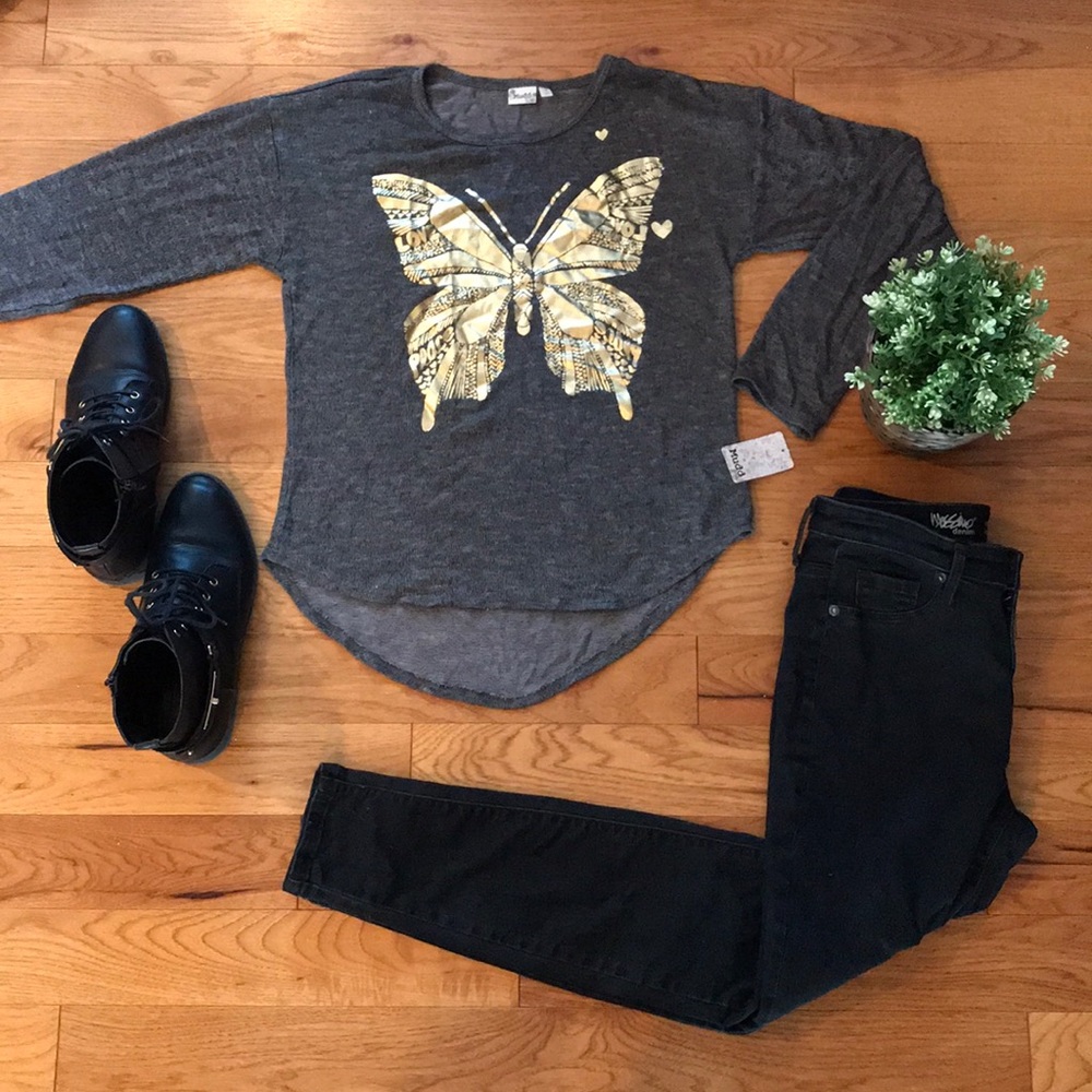Long Sleeve Butterfly Top